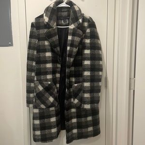 French Connection black and white coat